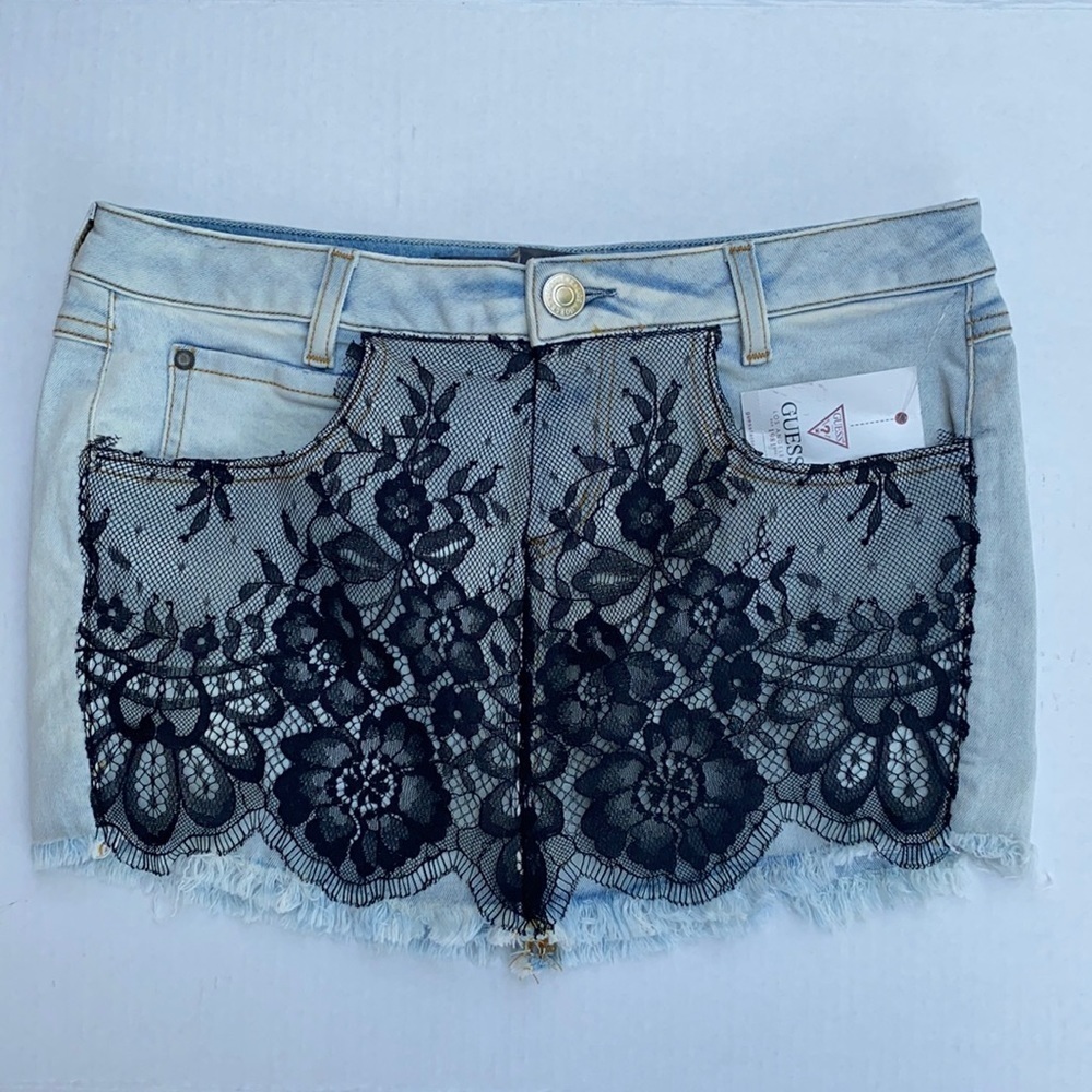 New GUESS Women's Denim Skirt SZ 27